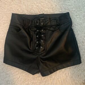 Black Pleather Forever 21 XS Shorts
